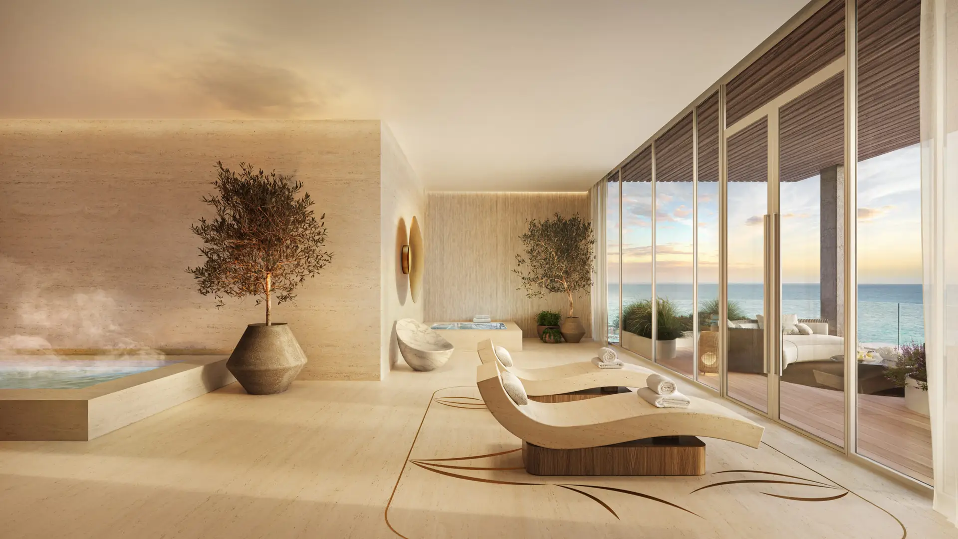 St Regis Sunny Isles amenities spa relaxation lounge