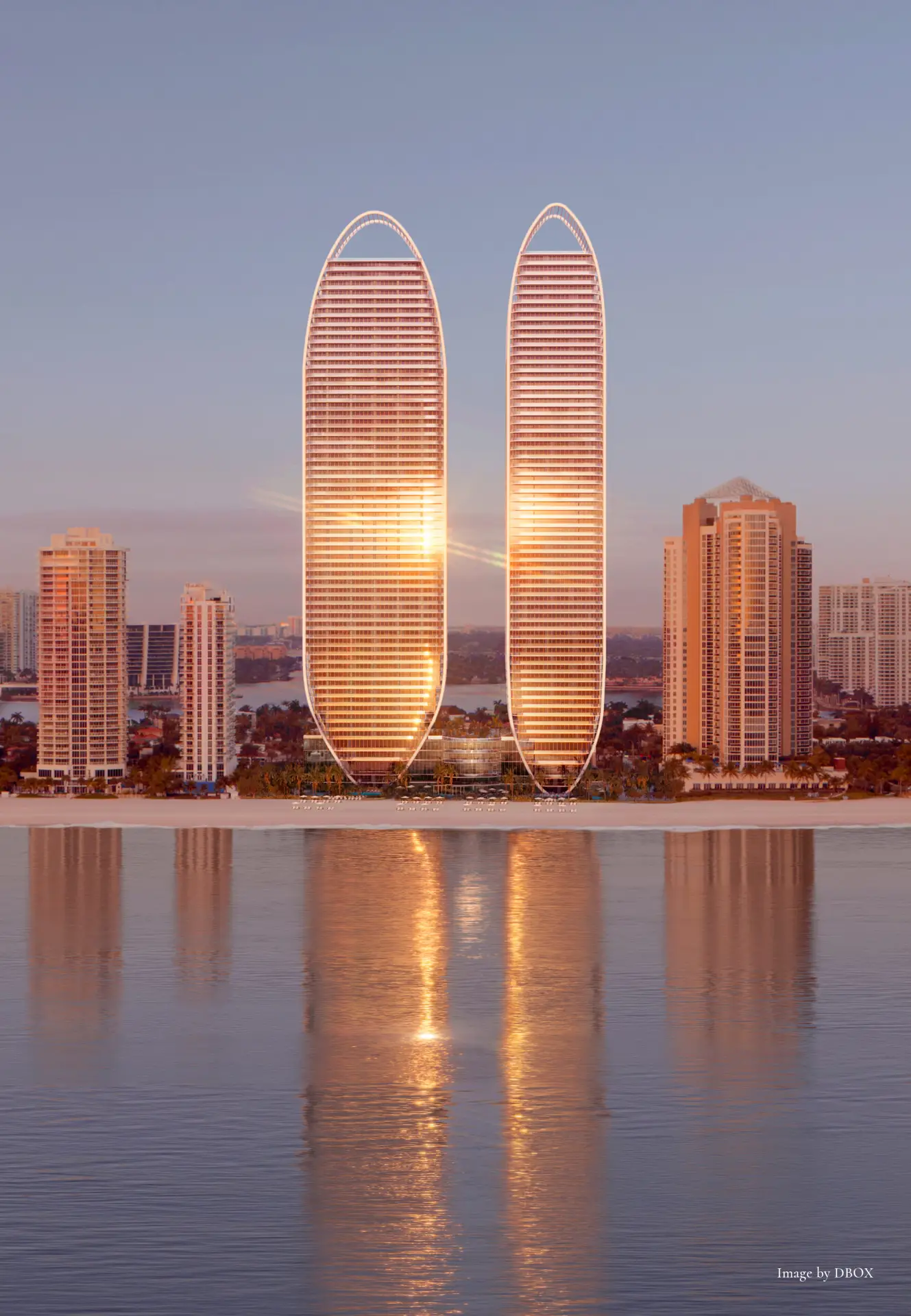 St Regis Sunny Isles photo gallery of the two towers