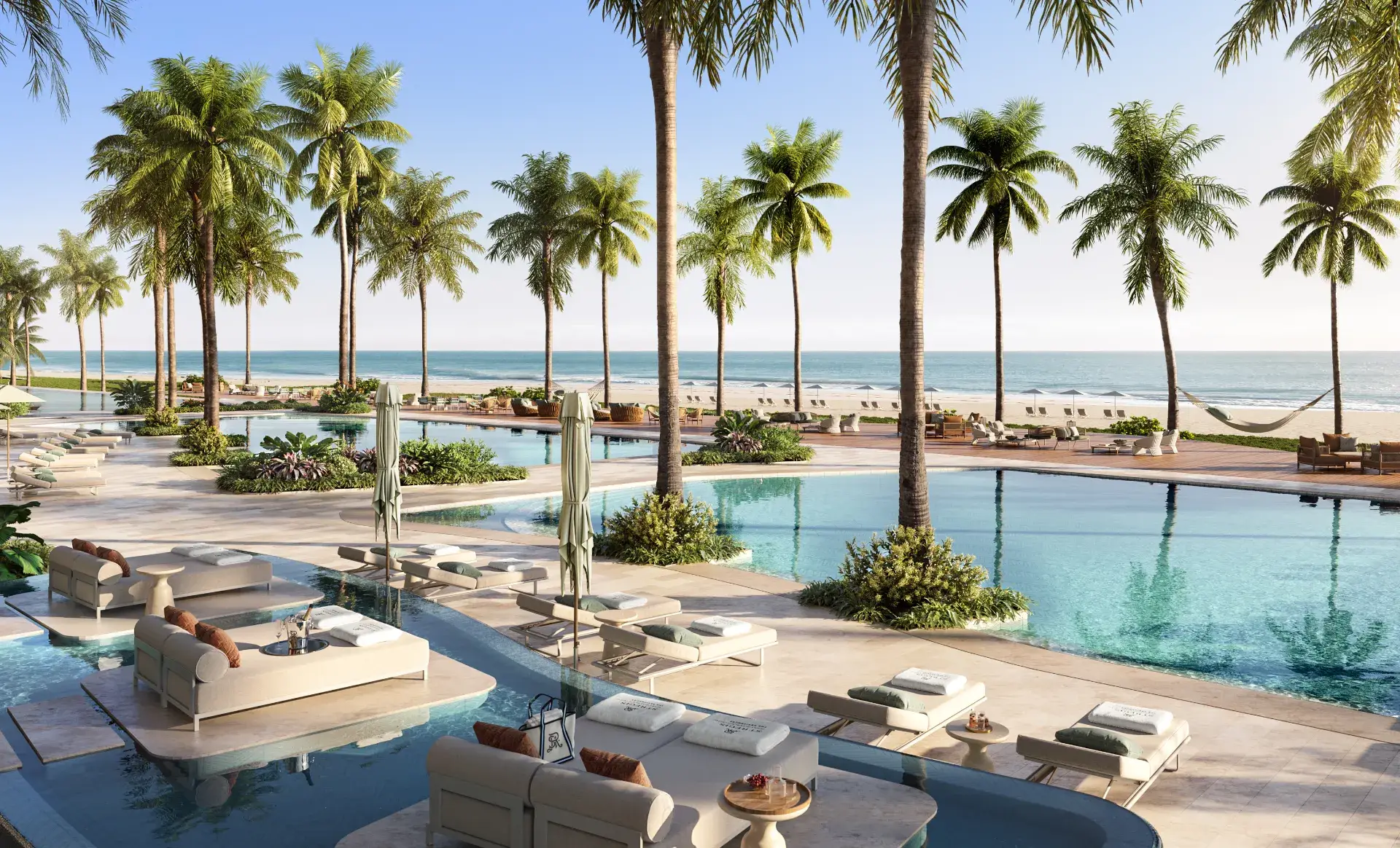 St Regis Sunny Isles brochure beach club pools