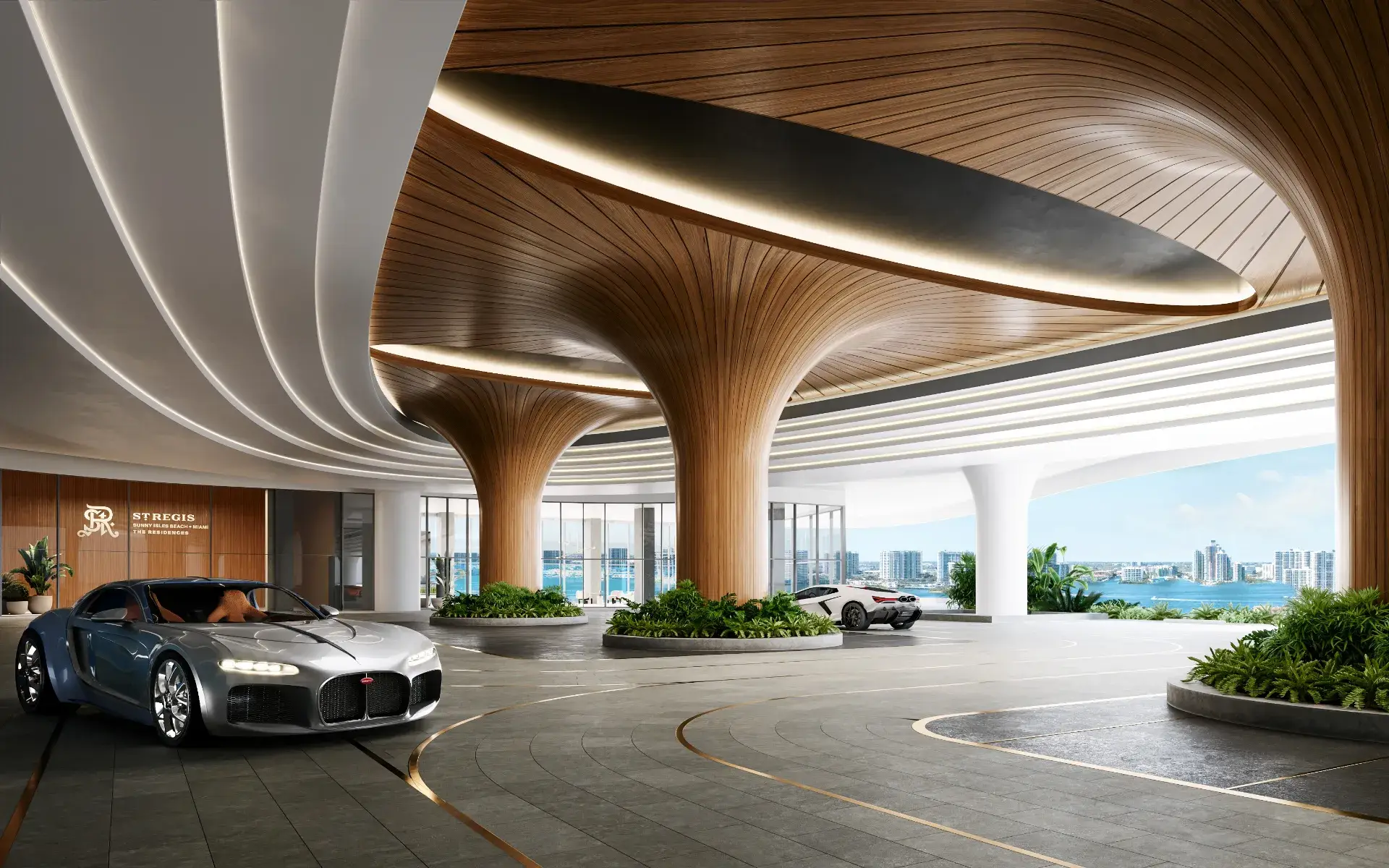 St Regis Sunny Isles amenities porte-cochere arrival