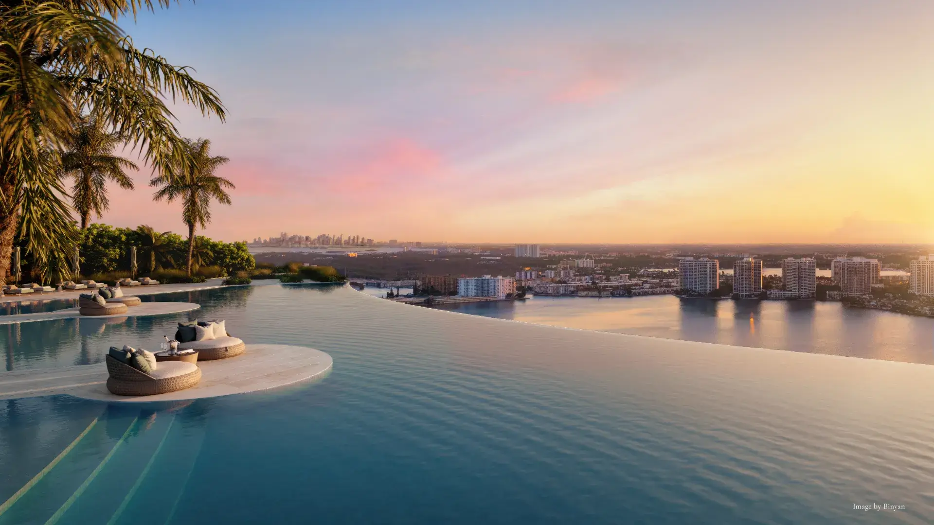 St Regis Sunny Isles penthouses Sunset Pool Deck